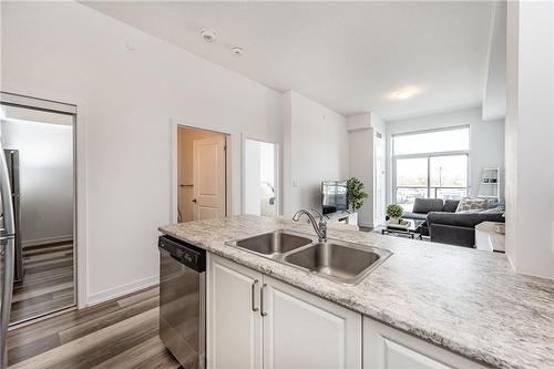 450 Dundas Street E|Unit #121, Waterdown, ON - Indoor Photo Showing Kitchen With Double Sink