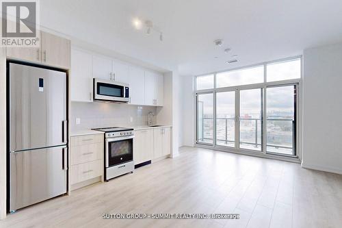 #801 -1195 The Queensway St, Toronto, ON - Indoor Photo Showing Kitchen With Stainless Steel Kitchen
