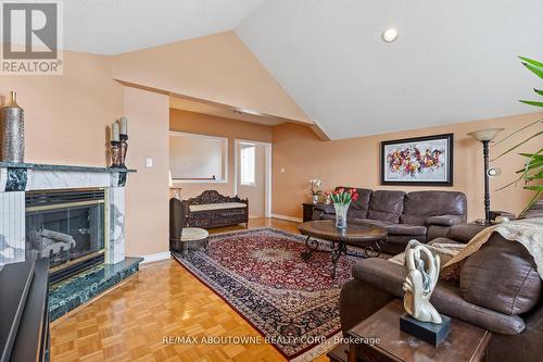 5935 Leeside Crescent, Mississauga, ON - Indoor Photo Showing Living Room With Fireplace