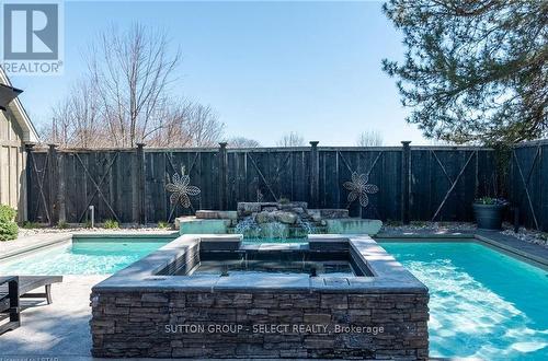 647 Grosvenor St, London, ON - Outdoor With In Ground Pool With Deck Patio Veranda With Backyard