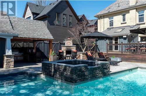 647 Grosvenor St, London, ON - Outdoor With In Ground Pool With Deck Patio Veranda