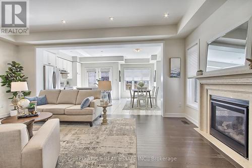 20 Hilts Drive, Richmond Hill, ON - Indoor Photo Showing Living Room With Fireplace