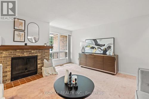 17 Wax Myrtle Way, Toronto, ON - Indoor Photo Showing Living Room With Fireplace