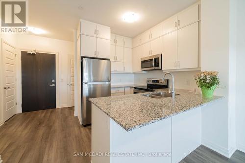 #216 -102 Grovewood Common Cres, Oakville, ON - Indoor Photo Showing Kitchen With Stainless Steel Kitchen With Double Sink