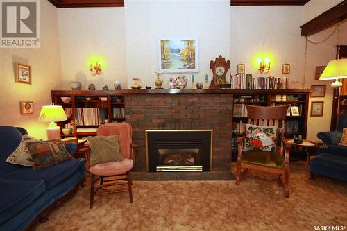 1602 98Th Street, North Battleford, SK - Indoor Photo Showing Living Room With Fireplace