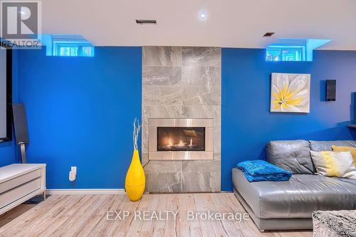 383 Pettit Tr, Milton, ON - Indoor With Fireplace