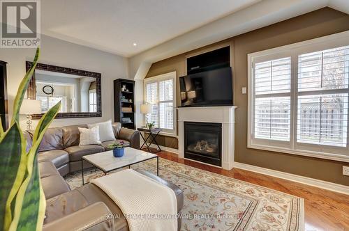 3509 Stonecutter Cres N, Mississauga, ON - Indoor Photo Showing Living Room With Fireplace