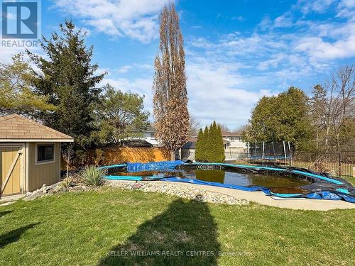 16 Devins Dr N, Aurora, ON - Outdoor With In Ground Pool With Backyard
