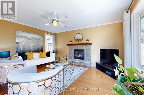 77 Brunswick St, Oshawa, ON - Indoor Photo Showing Living Room With Fireplace