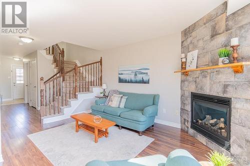 117 Brunet Street, Limoges, ON - Indoor Photo Showing Living Room With Fireplace