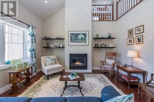 42 Grew Cres, Penetanguishene, ON - Indoor Photo Showing Living Room With Fireplace