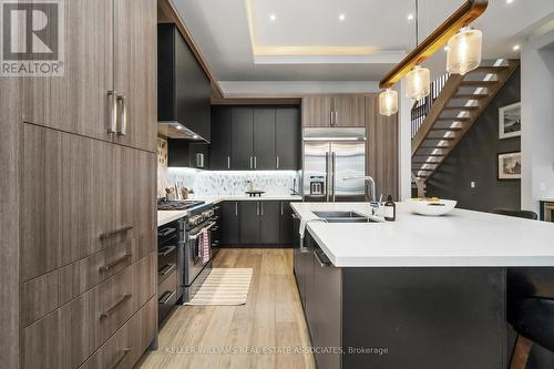 11 Thirty Second St, Toronto, ON - Indoor Photo Showing Kitchen With Double Sink With Upgraded Kitchen