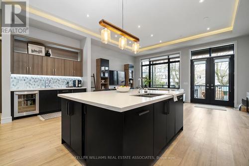 11 Thirty Second Street, Toronto, ON - Indoor Photo Showing Kitchen With Double Sink