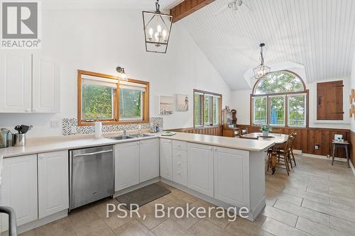 1-1356 & 1357 Peninsula Rd, Muskoka Lakes, ON - Indoor Photo Showing Kitchen With Double Sink