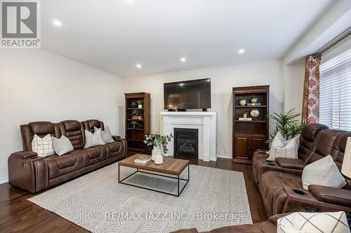 123 Crombie St, Clarington, ON - Indoor Photo Showing Living Room With Fireplace