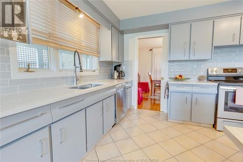 3375 Rankin, Windsor, ON - Indoor Photo Showing Kitchen With Double Sink