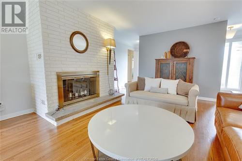3375 Rankin, Windsor, ON - Indoor Photo Showing Living Room With Fireplace
