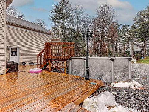 Balcon - 286 51E Rue O., Venise-En-Québec, QC - Outdoor With Above Ground Pool With Deck Patio Veranda