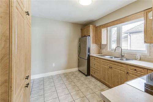 59 Rodman Street, St. Catharines, ON - Indoor Photo Showing Kitchen With Double Sink