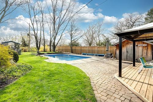 689 Ardleigh Crescent, Burlington, ON - Outdoor With In Ground Pool