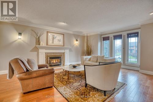 15 Chantelay Crescent, Halton Hills, ON - Indoor Photo Showing Living Room With Fireplace