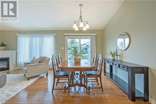 #46 -620 Thistlewood Dr, London, ON - Indoor Photo Showing Dining Room With Fireplace