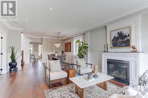 22 Innismore Cres, Toronto, ON - Indoor Photo Showing Living Room With Fireplace