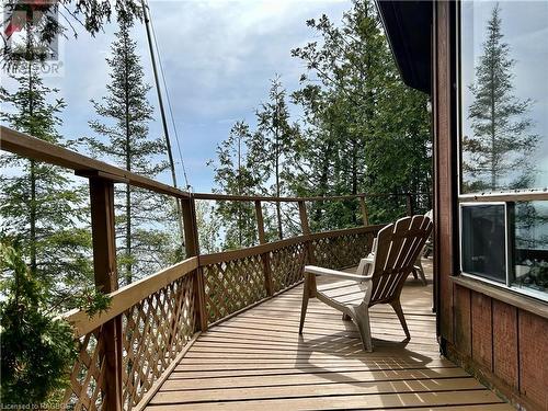 Stunning sunrise from back deck - 8 Carter Road, Northern Bruce Peninsula, ON - Outdoor With Body Of Water With View
