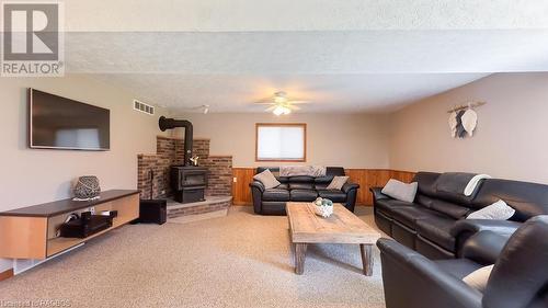 345 Clyde Street, Lucknow, ON - Indoor Photo Showing Living Room With Fireplace
