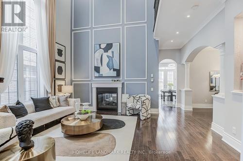 38 Baldry Ave, Vaughan, ON - Indoor Photo Showing Living Room With Fireplace
