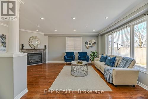 420 Newport Drive, Cambridge, ON - Indoor Photo Showing Living Room With Fireplace