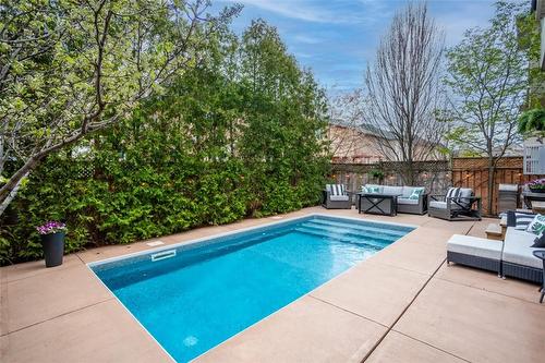 3113 Hedges Drive, Burlington, ON - Outdoor With In Ground Pool With Backyard