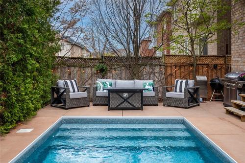 3113 Hedges Drive, Burlington, ON - Outdoor With In Ground Pool With Deck Patio Veranda