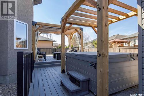 206 Blackstock Cove, Saskatoon, SK - Outdoor With Deck Patio Veranda With Exterior