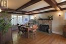 9768 Route 102, Woodmans Point, NB  - Indoor Photo Showing Dining Room With Fireplace 