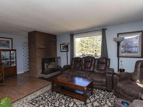 2093 Hwy 591, Gorham, ON - Indoor Photo Showing Living Room With Fireplace
