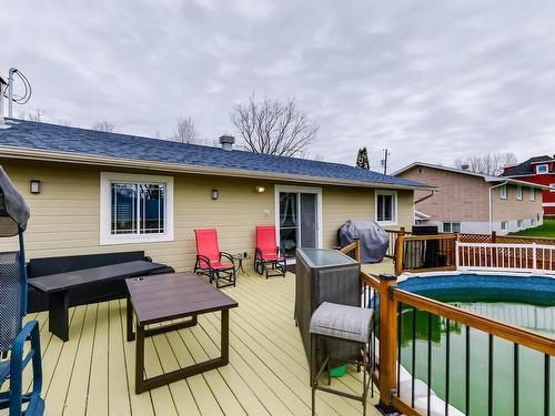 Patio - 176 Rue Ross, Gatineau (Buckingham), QC - Outdoor With Above Ground Pool With Deck Patio Veranda With Exterior