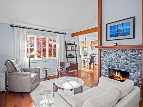 9263 Invermuir Rd, Sooke, BC - Indoor Photo Showing Living Room With Fireplace