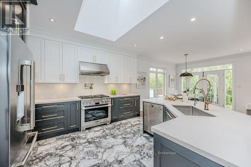 3378 Stocksbridge Ave, Oakville, ON - Indoor Photo Showing Kitchen With Stainless Steel Kitchen With Upgraded Kitchen