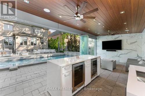 142 Upper Canada Dr, Toronto, ON - Indoor With In Ground Pool