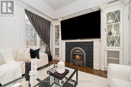 142 Upper Canada Dr, Toronto, ON - Indoor Photo Showing Living Room With Fireplace