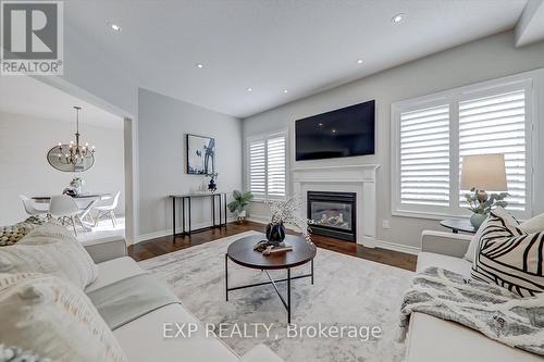 615 Fairglen Ave, Oshawa, ON - Indoor Photo Showing Living Room With Fireplace