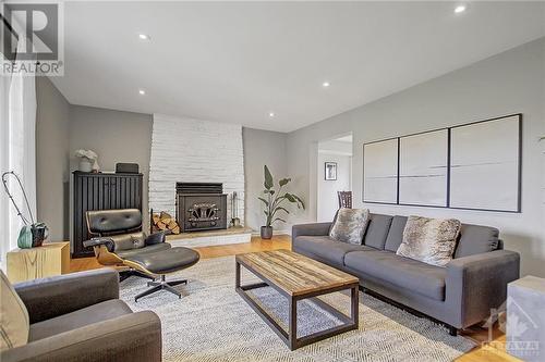 1756 Marchurst Road, Kanata, ON - Indoor Photo Showing Living Room With Fireplace