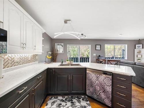 181 River Rd, Lake Cowichan, BC - Indoor Photo Showing Kitchen With Double Sink