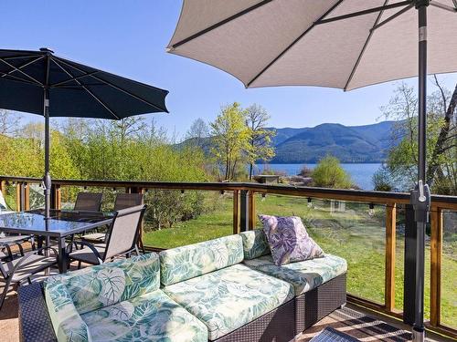 11464 Youbou Rd, Youbou, BC - Outdoor With Body Of Water With Deck Patio Veranda With View With Exterior