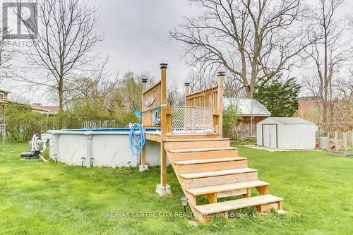 47 Hemlock St, St. Thomas, ON - Outdoor With Above Ground Pool With Backyard