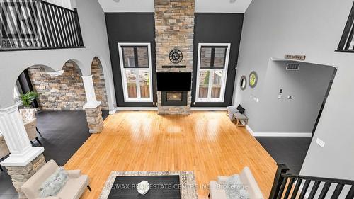 91 Marriott Place, Brant, ON - Indoor With Fireplace