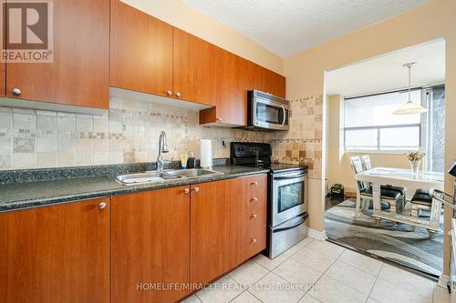 605 - 3501 Glen Erin Drive, Mississauga, ON - Indoor Photo Showing Kitchen With Double Sink