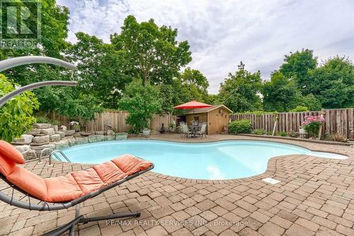 104 Lord Simcoe Dr, Brampton, ON - Outdoor With In Ground Pool With Deck Patio Veranda With Backyard