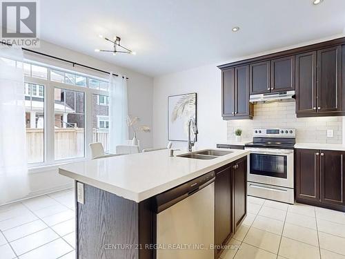 332 John Cramp Path, Oakville, ON - Indoor Photo Showing Kitchen With Double Sink